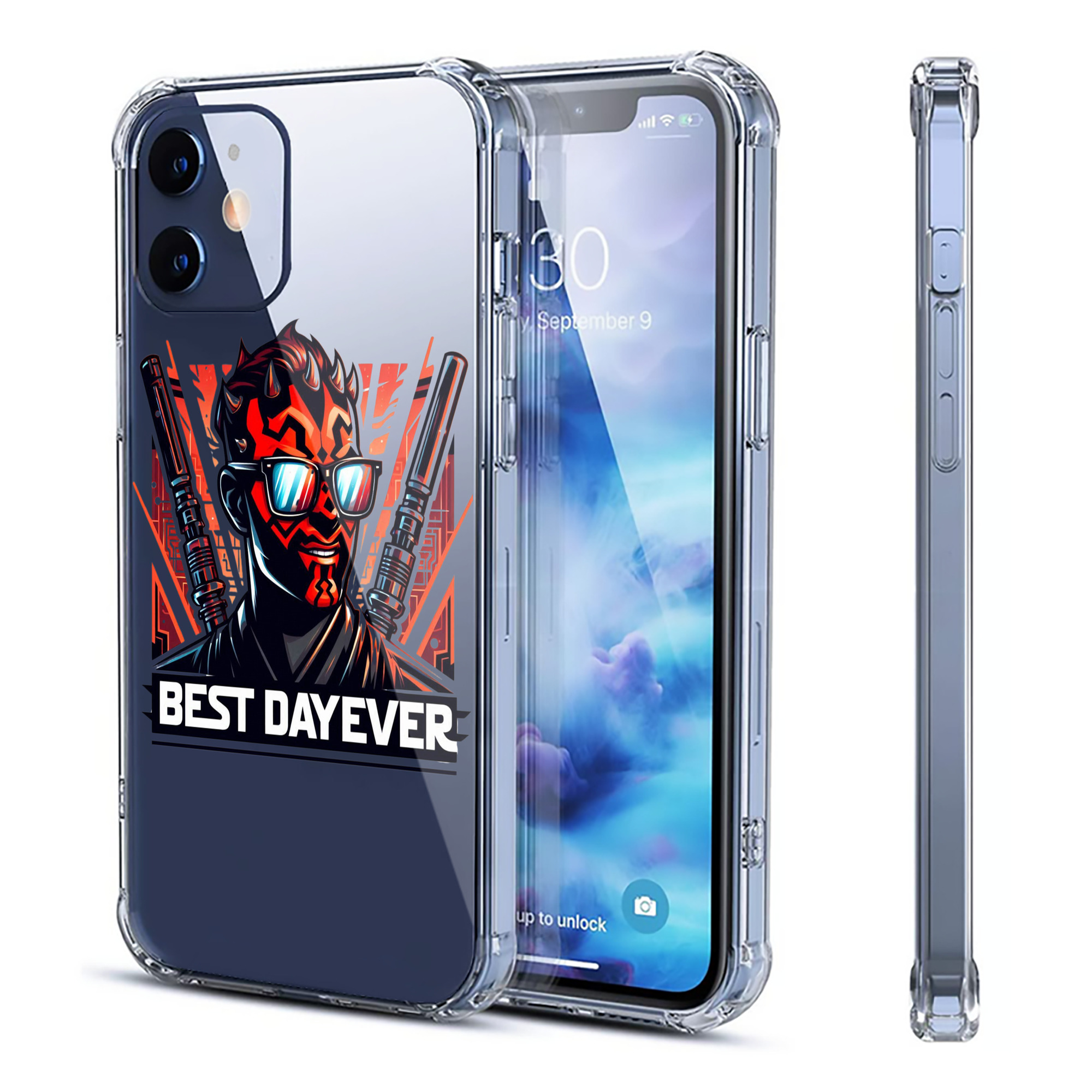 （画像用） スター・ウォーズ Star Wars 【iPhone 12シリーズ対応】透明スマホケース（クリアソフトケース）